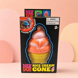 Schylling NeeDoh Nice-Sicle Ice Cream Squishy Fidget Toy, Soft Sensory Stress Relief Squeeze