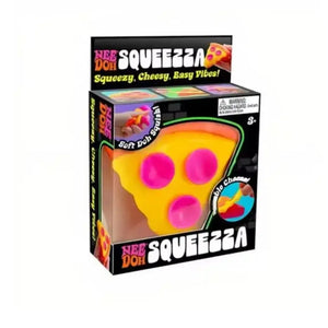 Schylling NeeDoh Peace O' Cake Squishy Fidget Toy, Rainbow Cake & Pizza Sensory Stress Relief Squeeze