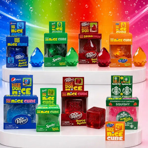 Schylling NeeDoh Sprite Cube & Drop Squishy Fidget Toy, Colorful Stretchable Sensory Stress Relief Squeeze