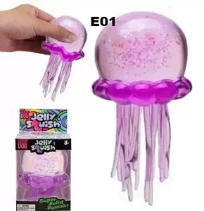 Schylling NeeDoh Squishy Fidget Toy, Slow Rebound Sensory Toy, Popsicle Jellyfish Ice Cube or Fuzz Ball for Kids and Adults