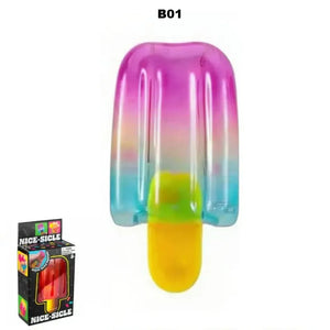 Schylling NeeDoh Squishy Fidget Toy, Slow Rebound Sensory Toy, Popsicle Jellyfish Ice Cube or Fuzz Ball for Kids and Adults