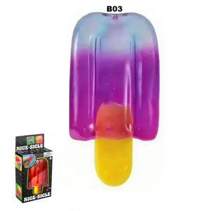 Schylling NeeDoh Squishy Fidget Toy, Slow Rebound Sensory Toy, Popsicle Jellyfish Ice Cube or Fuzz Ball for Kids and Adults