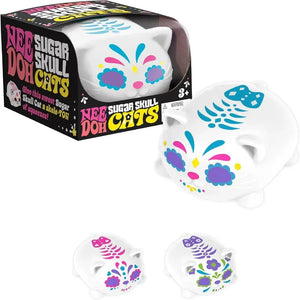 Schylling NeeDoh Sugar Skull Cats Squishy Fidget Toy, Buttery Soft Sensory Stress Relief Squeeze