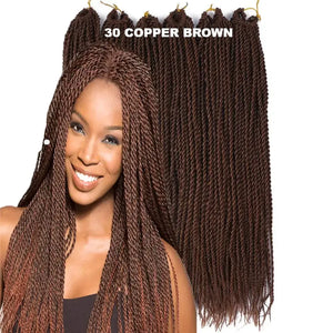 Senegalese Twist Synthetic Crochet Hair 14"-18" Pretwisted Short Crochet Hair 20 Strands