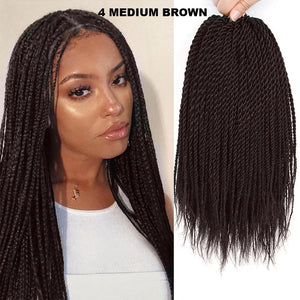 Senegalese Twist Synthetic Crochet Hair 14"-18" Pretwisted Short Crochet Hair 20 Strands