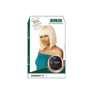 Sensationnel 10A Virgin Human Hair Full Wig - Straight 11"
