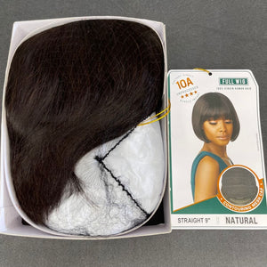 Sensationnel 10A Virgin Human Hair Full Wig - Straight 9"