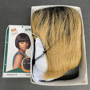 Sensationnel 10A Virgin Human Hair Full Wig - Straight 9"