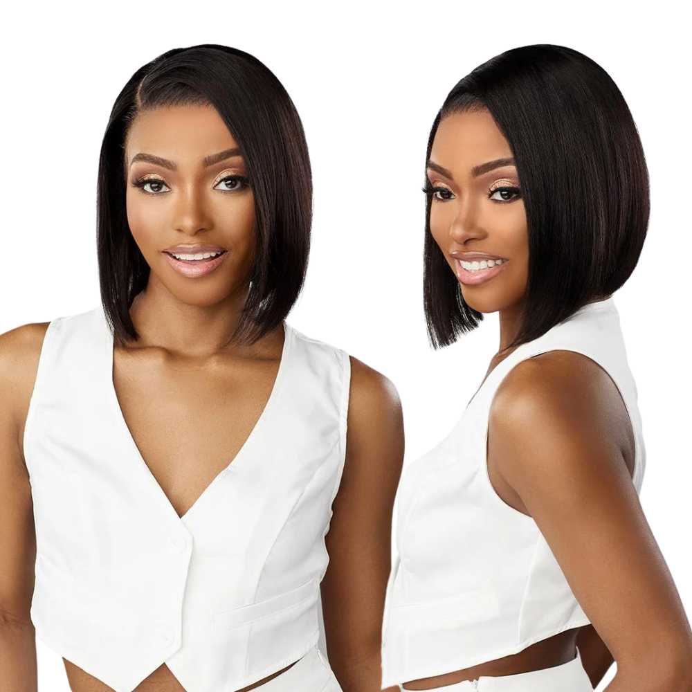 Sensationnel 13A Virgin Human Hair 13X4 HD Lace Frontal Wig - Straight Bob 12"