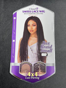 Sensationnel 4x4 Swiss Lace Braided Wig - Box Braid Small