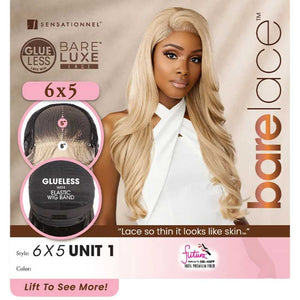 Sensationnel Bare Luxe Synthetic Glueless Lace Wig - 6x5 Unit 1