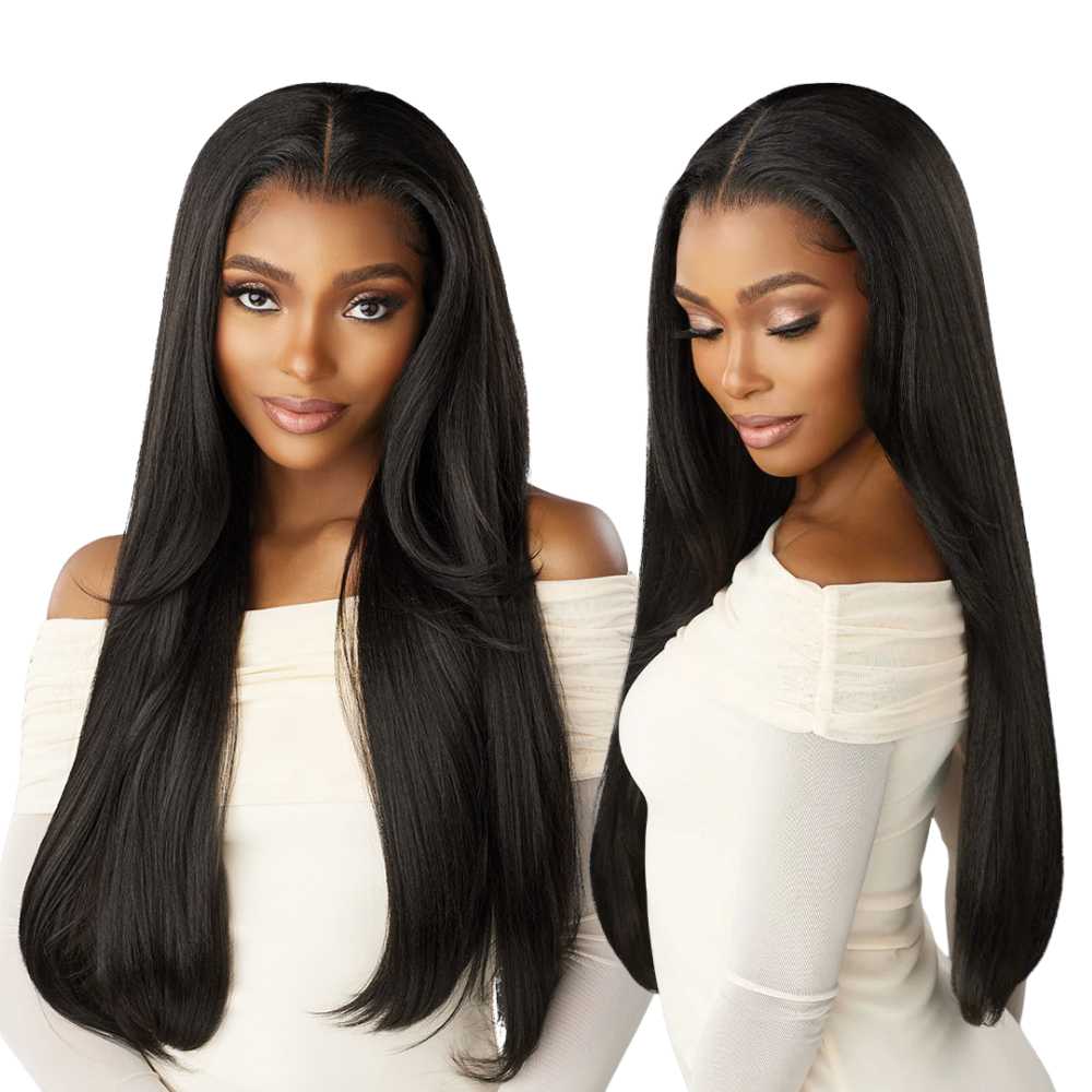 Sensationnel Crowned Edge Synthetic HD Lace Front Wig - Straight 28"