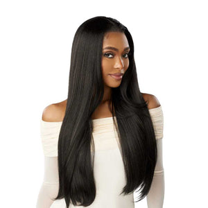 Sensationnel Crowned Edge Synthetic HD Lace Front Wig - Straight 28"