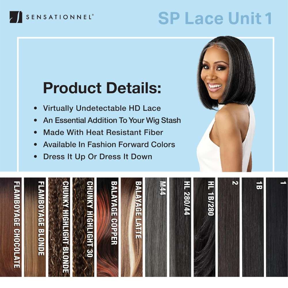 Sensationnel Dashly HD Lace Wig Salt & Pepper - SP Unit 1