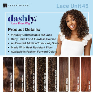 Sensationnel Dashly Synthetic Lace Front Wig - Lace Unit 45