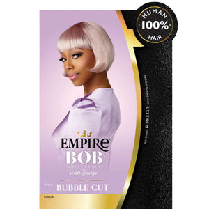 Sensationnel Empire Bob with Bangs Human Hair Wig - Bubble Cut