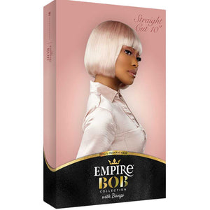 Sensationnel Empire Bob with Bangs Human Hair Wig - Straight Cut 10