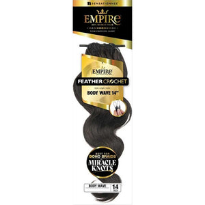 Sensationnel Empire Human Hair Feather Crochet - Body Wave