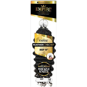 Sensationnel Empire Human Hair Feather Crochet - Deep