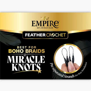 Sensationnel Empire Human Hair Feather Crochet - Deep
