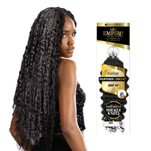 Sensationnel Empire Human Hair Feather Crochet - Deep