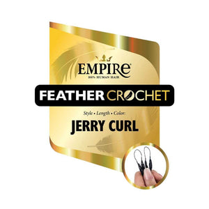 Sensationnel Empire Human Hair Feather Crochet - Jerry Curl