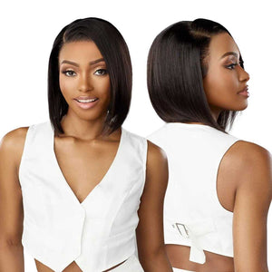 Sensationnel Human Hair HD Lace Front Wig - 13x4 Straight Bob 12"