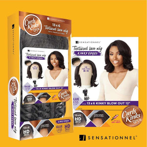 Sensationnel Kinky Edges 13x6 HD Lace Wig - Kinky Blow Out 12"