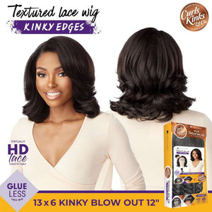 Sensationnel Kinky Edges 13x6 HD Lace Wig - Kinky Blow Out 12"