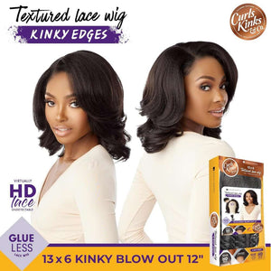 Sensationnel Kinky Edges 13x6 HD Lace Wig - Kinky Blow Out 12"