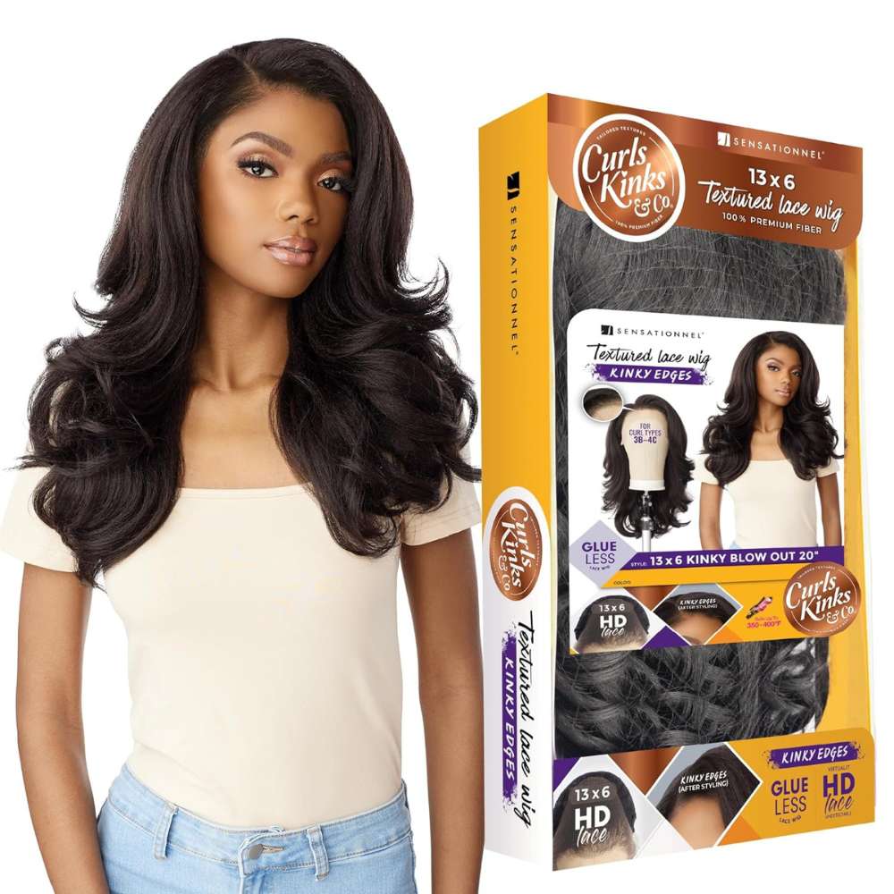 Sensationnel Kinky Edges 13x6 HD Lace Wig - Kinky Blow Out 20"