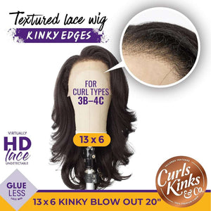 Sensationnel Kinky Edges 13x6 HD Lace Wig - Kinky Blow Out 20"