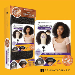 Sensationnel Kinky Edges 13x6 HD Lace Wig - Kinky Coily 16"