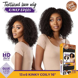 Sensationnel Kinky Edges 13x6 HD Lace Wig - Kinky Coily 16"