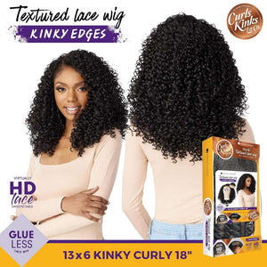 Sensationnel Kinky Edges 13x6 HD Lace Wig - Kinky Curly 18"