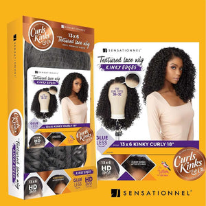 Sensationnel Kinky Edges 13x6 HD Lace Wig - Kinky Curly 18"