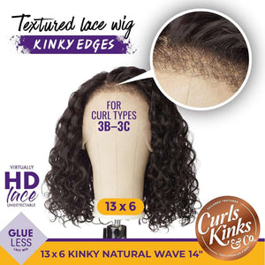 Sensationnel Kinky Edges 13x6 HD Lace Wig - Kinky Natural Wave 14"