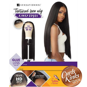 Sensationnel Kinky Edges 13x6 HD Lace Wig - Kinky Silk Pressed 26"