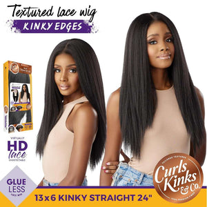 Sensationnel Kinky Edges 13x6 HD Lace Wig - Kinky Straight 24"