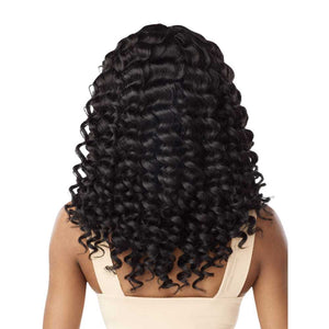 Sensationnel Kinky Edges Synthetic Y-Part HD Lace Wig - Kinky Rod Curl 18"