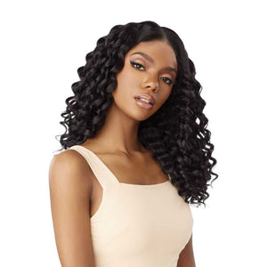 Sensationnel Kinky Edges Synthetic Y-Part HD Lace Wig - Kinky Rod Curl 18"