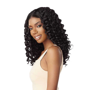 Sensationnel Kinky Edges Synthetic Y-Part HD Lace Wig - Kinky Rod Curl 18"