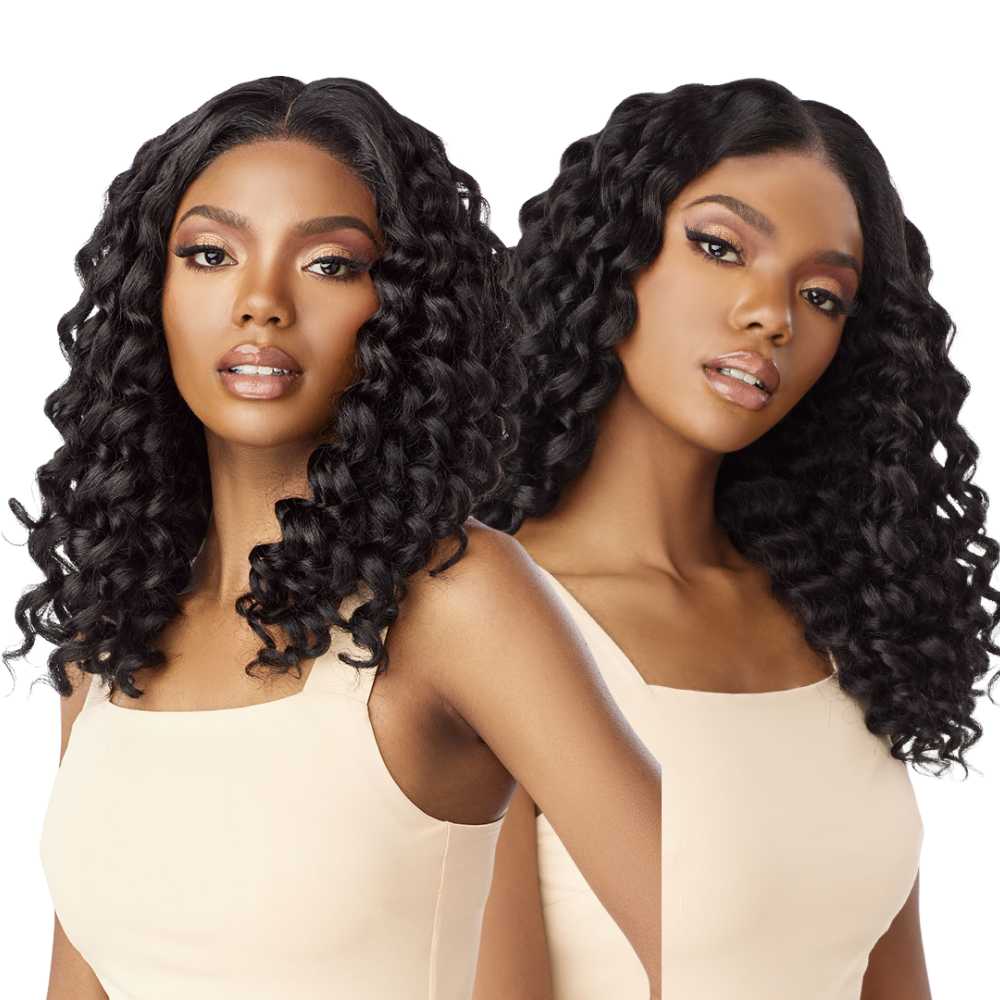 Sensationnel Kinky Edges Synthetic Y-Part HD Lace Wig - Kinky Rod Curl 18"