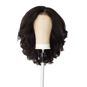 Sensationnel Kinky Edges Synthetic Y-Part HD Lace Wig - Kinky Roller Set 16"