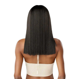 Sensationnel Kinky Edges Synthetic Y-Part Lace Wig - Pressed 18"