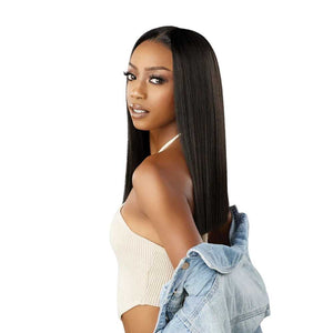 Sensationnel Kinky Edges Synthetic Y-Part Lace Wig - Pressed 18"