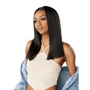 Sensationnel Kinky Edges Synthetic Y-Part Lace Wig - Pressed 18"