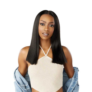Sensationnel Kinky Edges Synthetic Y-Part Lace Wig - Pressed 18"