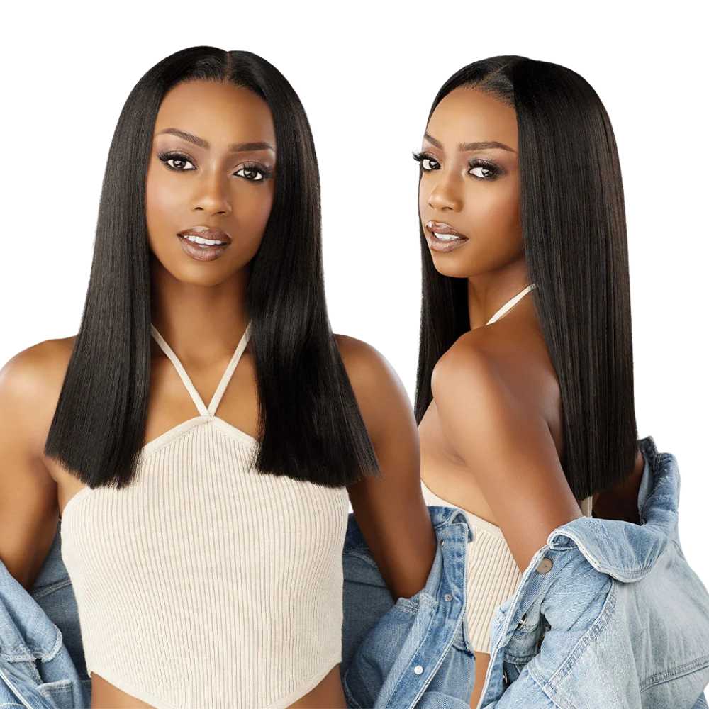 Sensationnel Kinky Edges Synthetic Y-Part Lace Wig - Pressed 18"