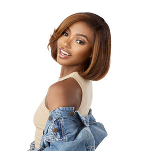 Sensationnel Kinky Edges Textured Lace Wig - Y-Part Kinky Chic Bob 12"